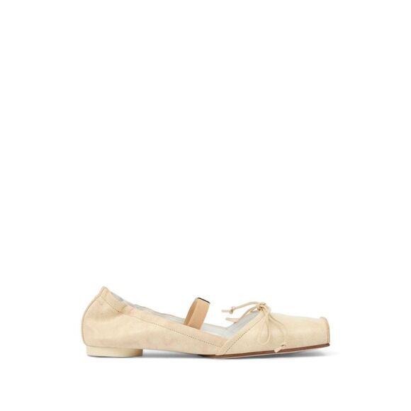 Mm6 Maison Margiela Women Leather Ballet Flats